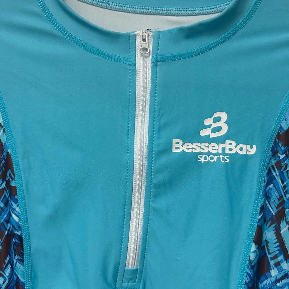 Women’s Long Sleeve Swim Shirt - Teal/Blue UPF 50+ Sun Protector - Picture 8 of 10